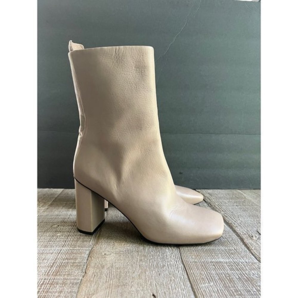 Sarto by Franco Sarto Binnie Leather Square Toe Booties Size 8